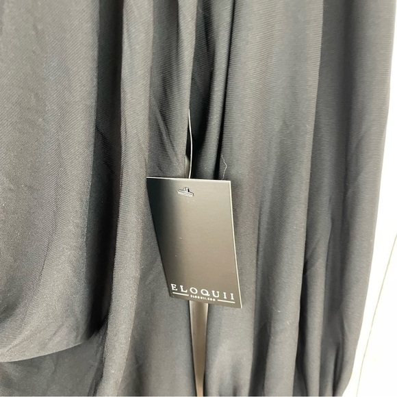 Eloquii NWT black stretchy knot dress size 18 - Picture 3 of 6